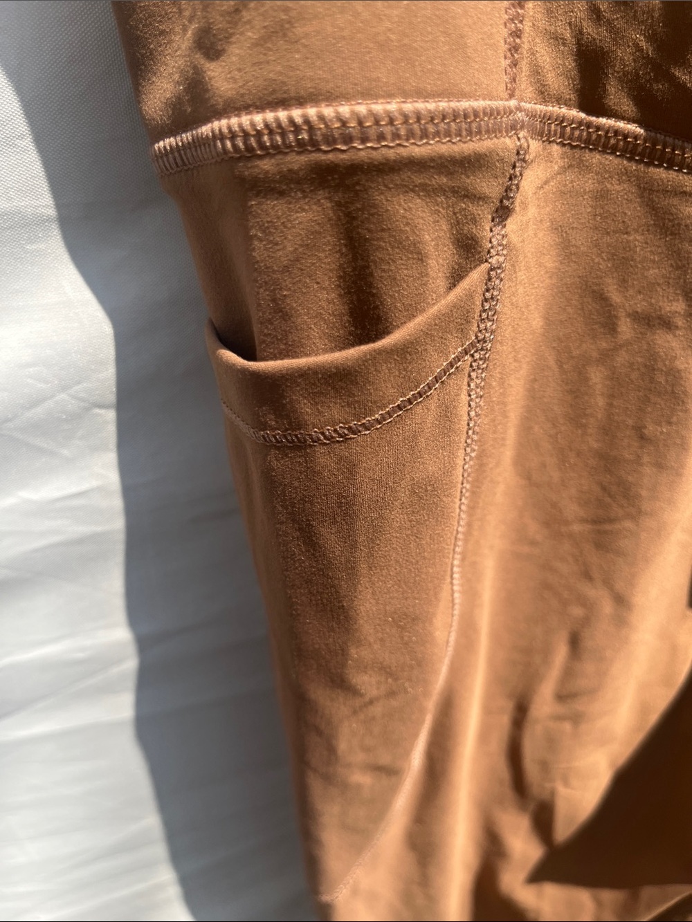HALARA Brown High-Rise Flare Leggings - Picture 3 of 8